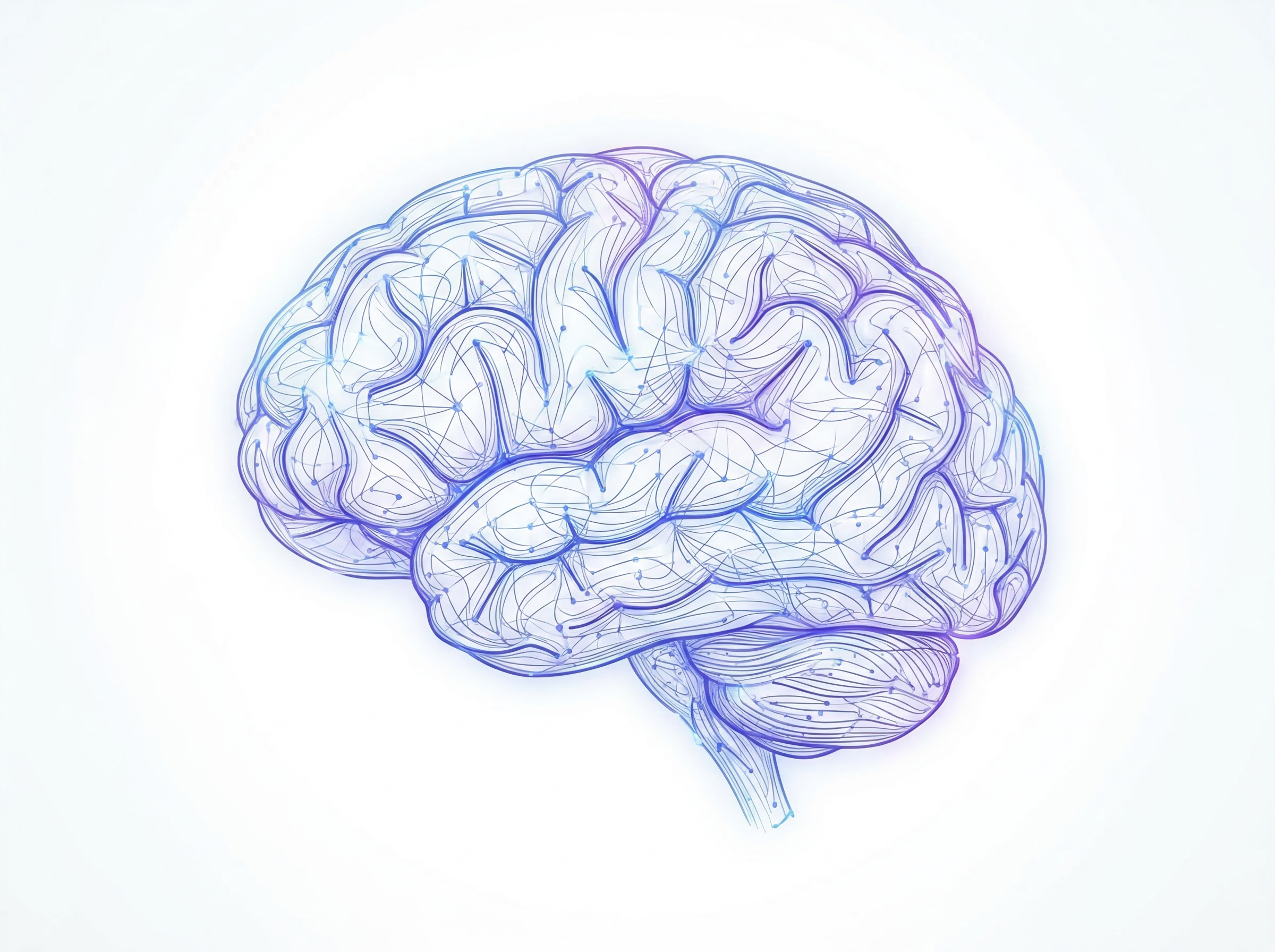 Abstract neural network representing AI strategy